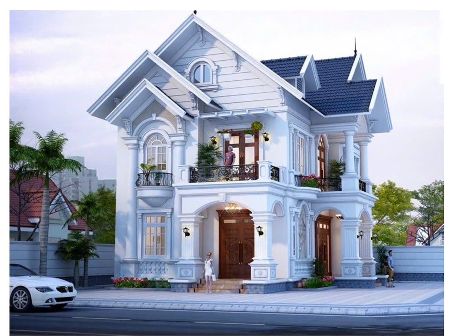 Mẫu thiết kế nhà 5 - Tân cổ điển